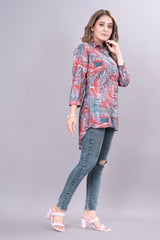 Multi Color Crepe Printed Tunic