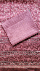 Dark Pink with Purpal Mixture Printed Unstiched Dress Material
