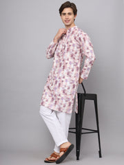 Multi Color Rayon Printed Men's Kurta