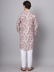 Multi Color Floral Printed Rayon Kurta