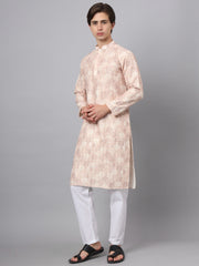 Multi Color Printed Ethnic Chinon Kurta