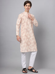 Multi Color Printed Ethnic Chinon Kurta