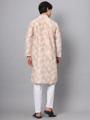 Multi Color Printed Ethnic Chinon Kurta