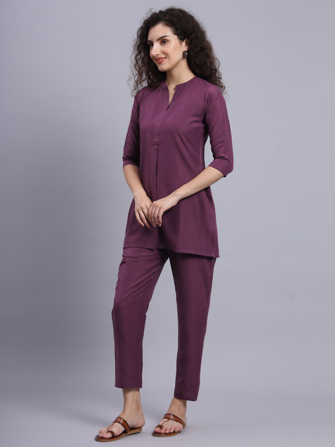Purple Cotton Co-Ord Sets