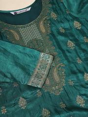 Green Women Ethnic Kurti Pant With Dupatta