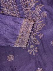 Purple Women Ethnic Kurti Pant With Dupatta