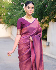 Wedding Wear Jacquard Silk Kanjivaram Saree