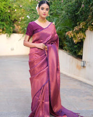 Wedding Wear Jacquard Silk Kanjivaram Saree