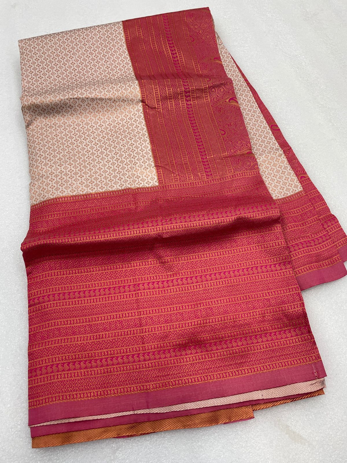 Kanjivaram Jacquard Silk Beautiful Designer Saree