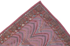 Elegant Light Pink Georgette Embroidery Dupatta
