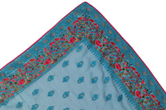 Sky Blue Georgette Embroidery Dupatta