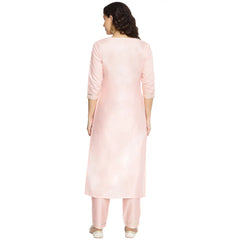 Chanderi Light Pink Kurti Pant