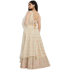 Classic Blanched Almond Georgette Lehenga Choli