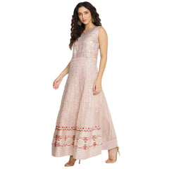 Pink Georgette Anarkali Suit